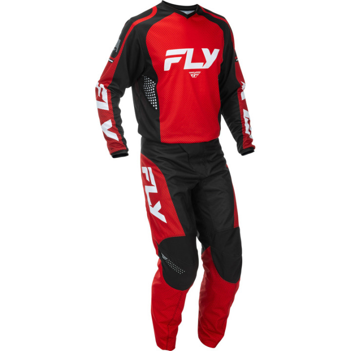 Pantalon FLY RACING F-16 - rouge/noir/blanc | Oxmoto