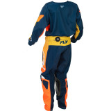 Pantalon enfant FLY RACING Kinetic - Navy/orange | Oxmoto