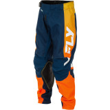 Pantalon enfant FLY RACING Kinetic - Navy/orange | Oxmoto