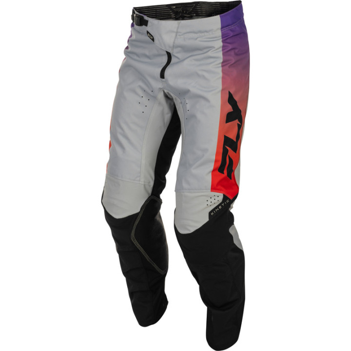 Pantalon FLY RACING Kinetic - gris/rouge/violet/noir