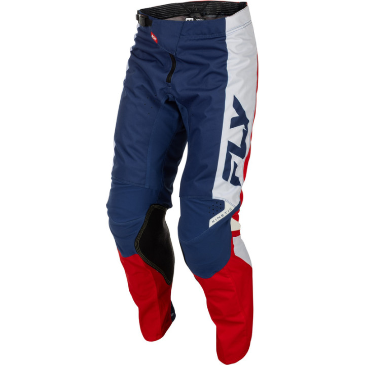 Pantalon FLY RACING Kinetic - rouge/blanc/bleu | Oxmoto