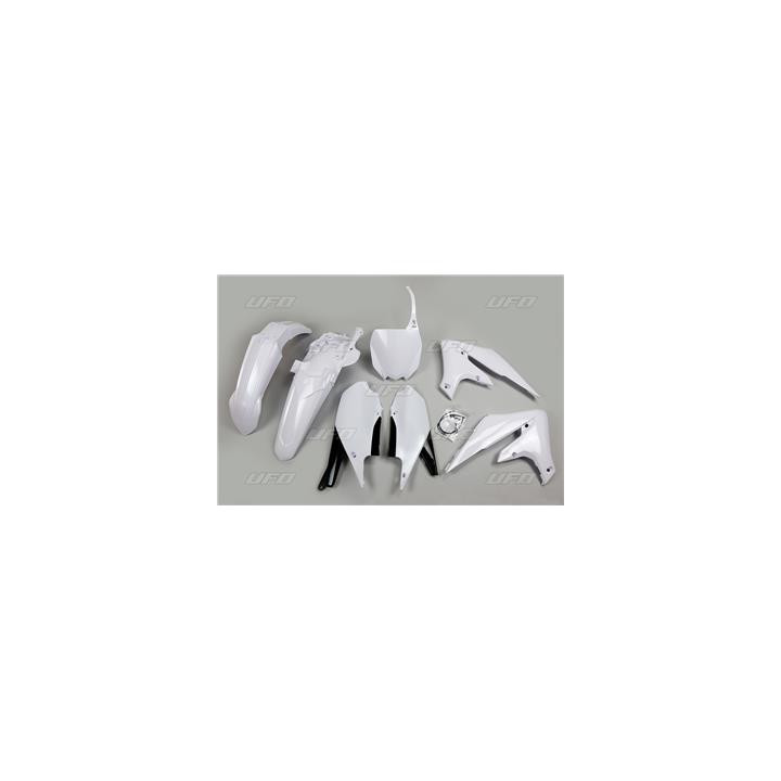 Kit plastique UFO blanc Yamaha YZ450F | Oxmoto