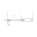 Clé à douille emmanchée Beta 943fl flexible 7mm | Oxmoto