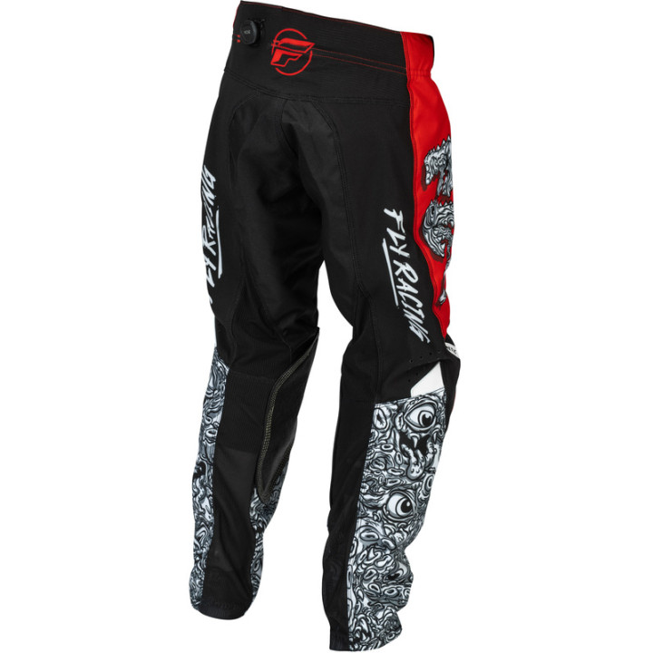 Pantalon enfant FLY RACING Kinetic Mutant - rouge/blanc/noir