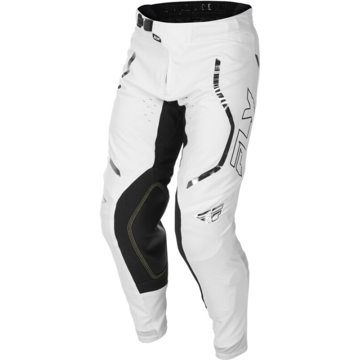 Pantalon FLY RACING Evolution DST Flash L.E. - blanc/argent