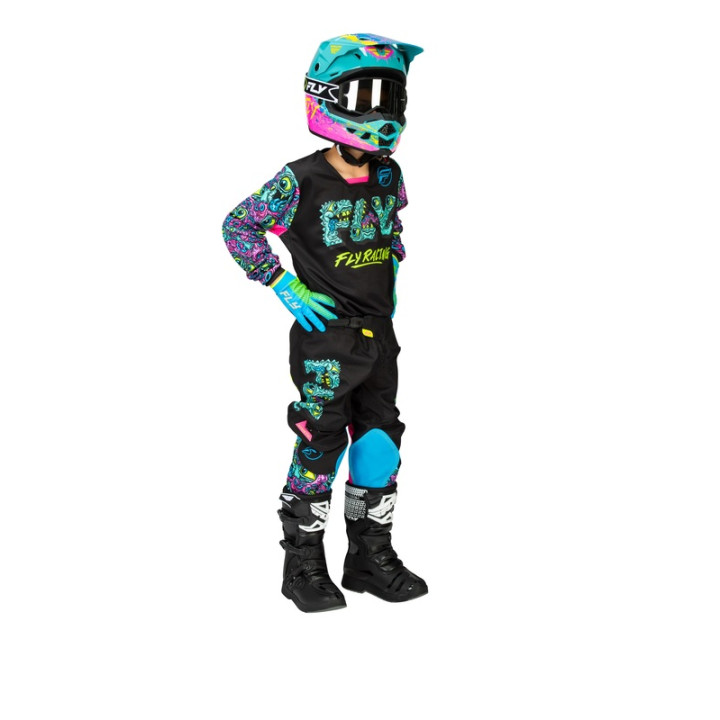 Pantalon enfant FLY RACING Kinetic Mutant - noir/multi