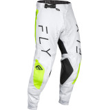 Pantalon FLY RACING Evolution DST - blanc/jaune fluo