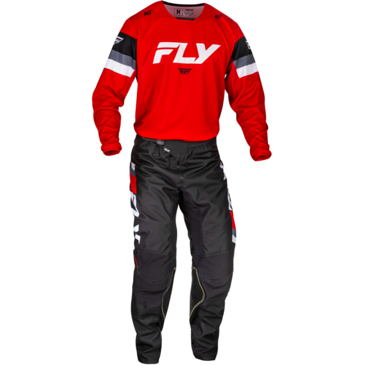 Pantalon FLY RACING Kinetic Prix - rouge/gris/blanc | Oxmoto