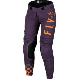 Pantalon femme FLY RACING Lite - Deep Purple/blanc/Neon Coral
