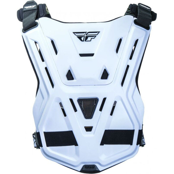 Plastron FLY RACING Revel Roost Race CE blanc | Oxmoto