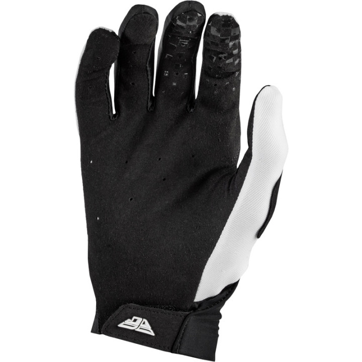 Gants FLY RACING Pro Lite - blanc/noir | Oxmoto