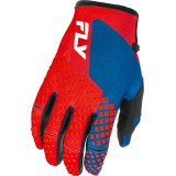 Gants FLY RACING Kinetic - rouge/blanc/bleu | Oxmoto
