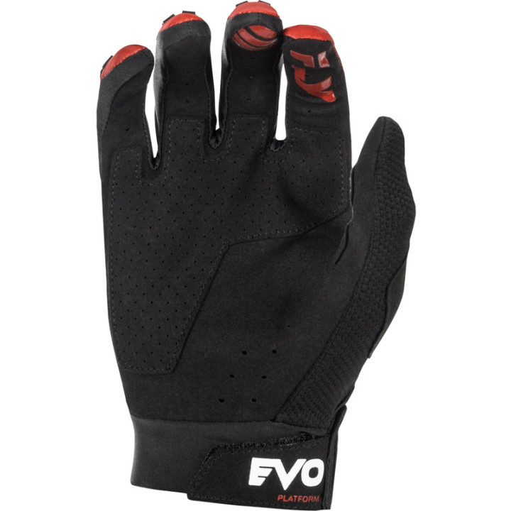 Gants FLY RACING Evolution DST - rouge/noir/blanc | Oxmoto