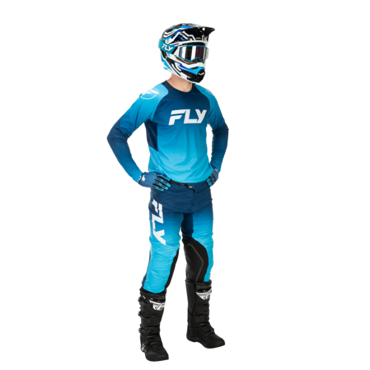 Gants FLY RACING Evolution DST - bleu/blanc | Oxmoto