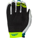 Gants FLY RACING Lite - gris/Lime/Teal | Oxmoto