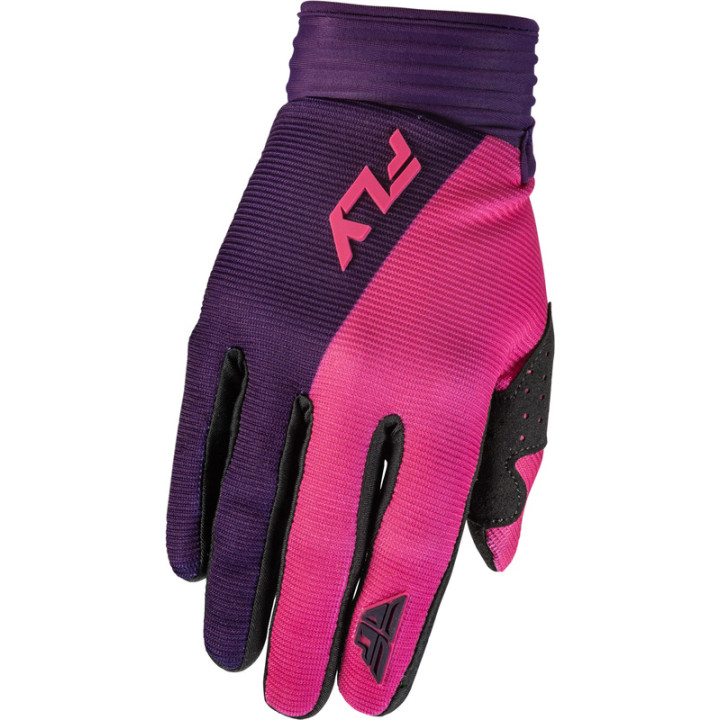 Gants enfant FLY RACING F-16 - rose/mauve | Oxmoto