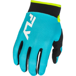 Gants enfant FLY RACING F-16 - Aqua/noir/blanc | Oxmoto