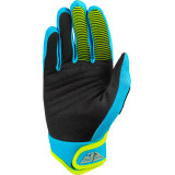 Gants enfant FLY RACING F-16 - bleu/jaune fluo | Oxmoto