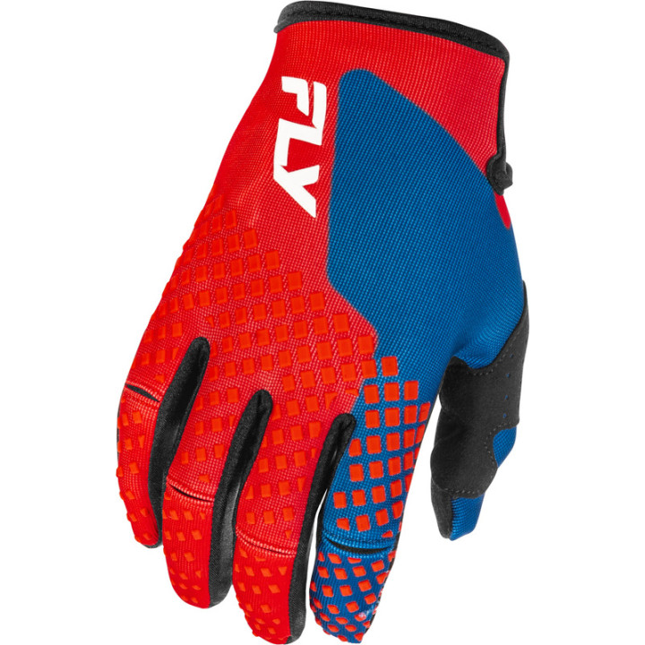 Gants enfant FLY RACING Kinetic - rouge/blanc/bleu | Oxmoto