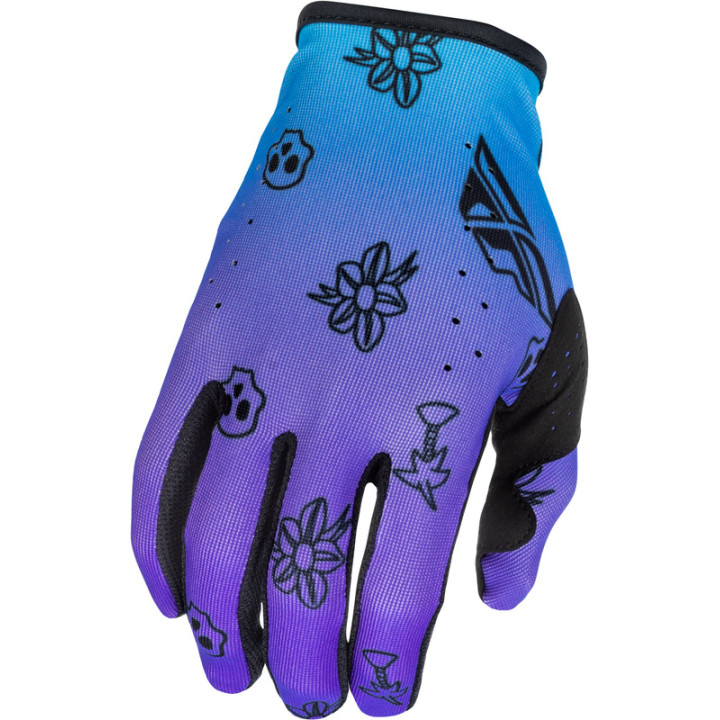 Gants enfant FLY RACING Lite Outline Special Edition - violet/bleu/noir