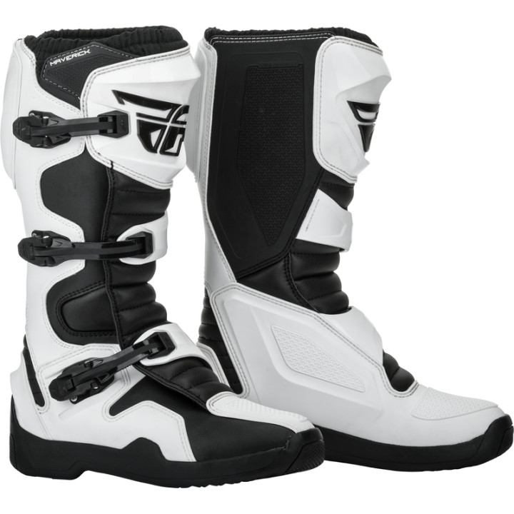 Bottes FLY RACING Maverik Blanc 8-42 | Oxmoto