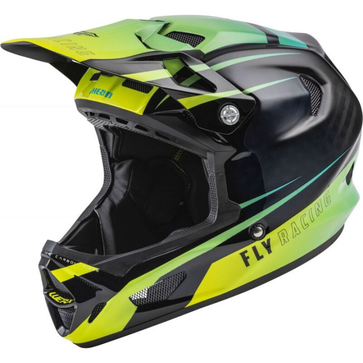 Casque FLY RACING Werx-R Teal/Jaune/Noir | Oxmoto