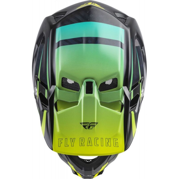 Casque FLY RACING Werx-R Teal/Jaune/Noir | Oxmoto