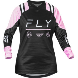 Maillot femme FLY RACING F-16 - noir/lavande | Oxmoto
