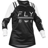 Maillot femme FLY RACING F-16 - noir/blanc | Oxmoto
