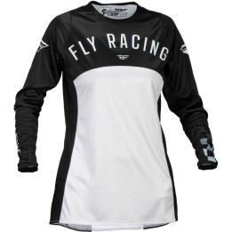 Maillot femme FLY RACING Lite - noir/gris clair | Oxmoto