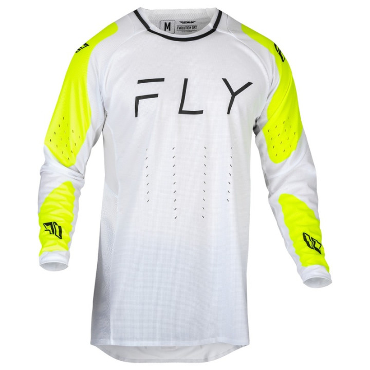 Maillot FLY RACING Evolution DST - blanc/Hi-Vis | Oxmoto
