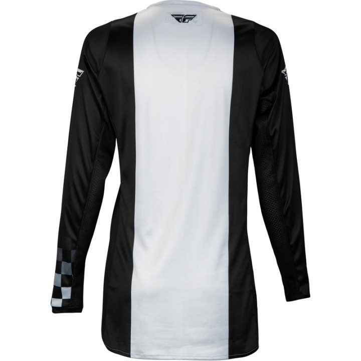 Maillot femme FLY RACING Lite - noir/gris clair | Oxmoto