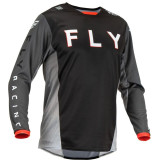 Maillot FLY RACING Kinetic Kore Noir/Gris | Oxmoto