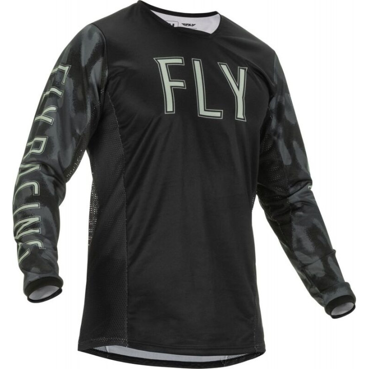 Maillot FLY RACING Kinetic S.E. Tactic Gris/Noir Camo