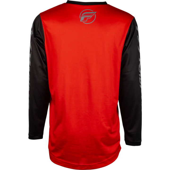 Maillot enfant FLY RACING F-16 - rouge/noir/gris | Oxmoto