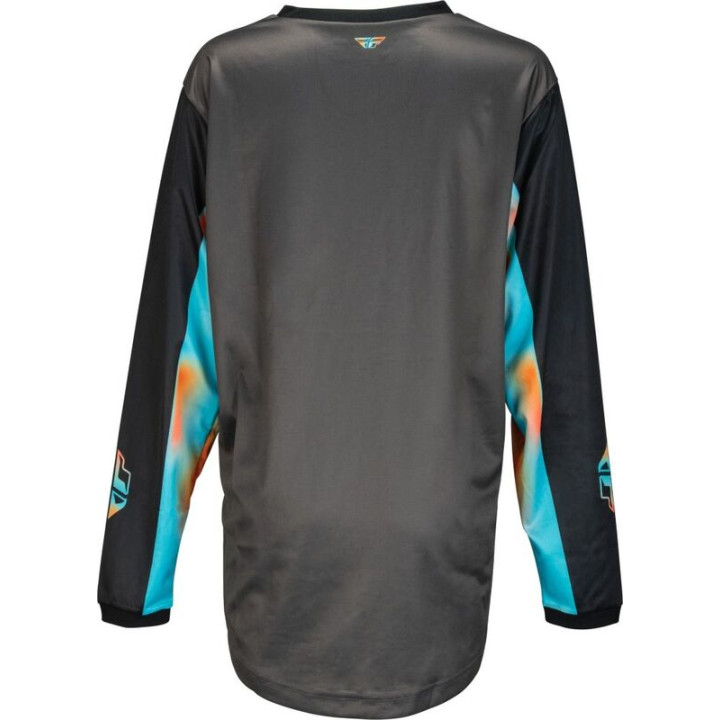 Maillot FLY RACING F-16 Femme Gris/Rose/Bleu | Oxmoto