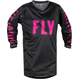 Maillot enfant FLY RACING F-16 - Noir/Rose | Oxmoto