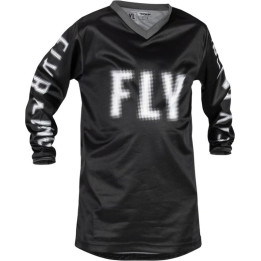 Maillot enfant FLY RACING F-16 - noir/blanc | Oxmoto