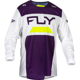 Maillot FLY RACING Kinetic Reload - Deep Purple/blanc/Hi-Vis