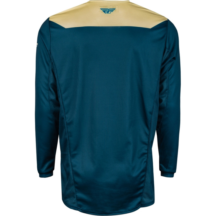 Maillot FLY RACING Kinetic Reload - Ivory/Navy/Cobalt