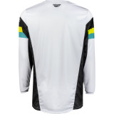 Maillot FLY RACING Kinetic Prix - blanc/noir/Hi-Vis | Oxmoto
