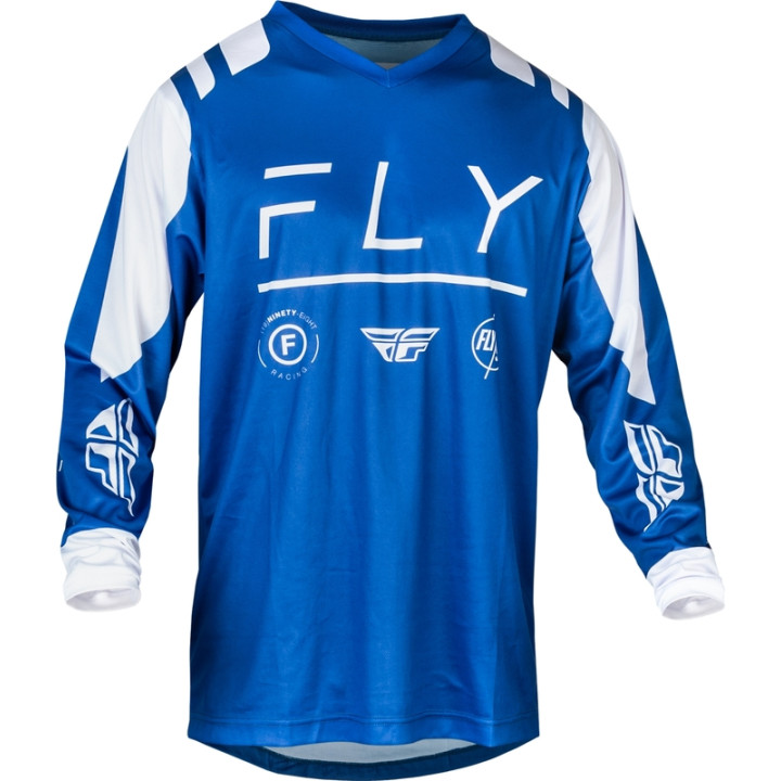 Maillot FLY RACING F-16 - True Blue/blanc | Oxmoto