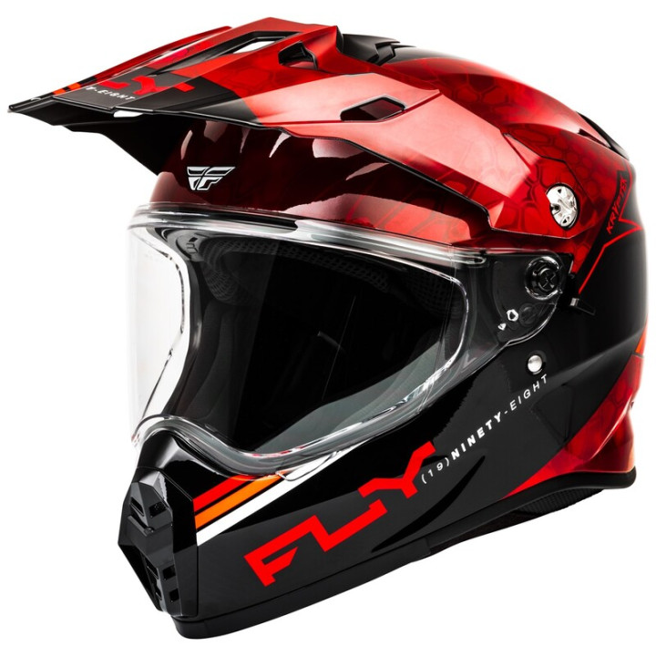 Casque FLY RACING Trekker Kryptek Conceal - rouge/noir