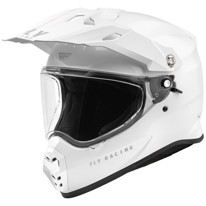 Casque FLY RACING Trekker Solid - blanc | Oxmoto