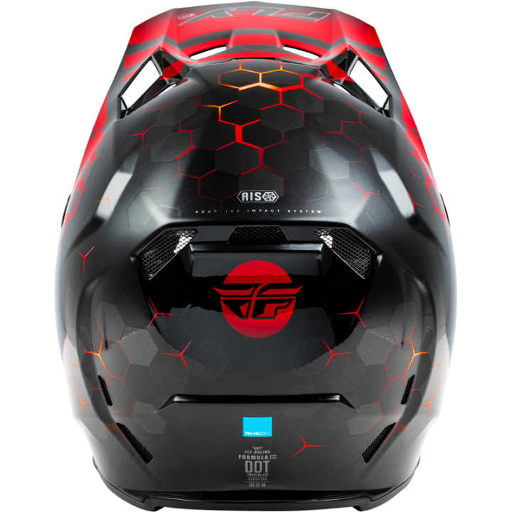 Casque FLY RACING Formula CC Tektonic - noir/rouge/orange