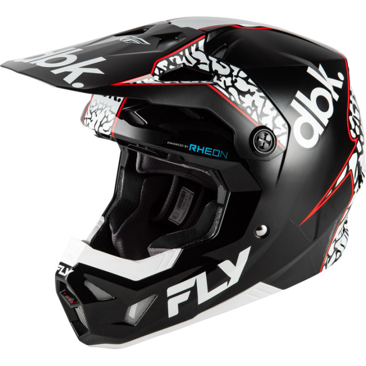 Casque FLY RACING Formula CP Special Edition DBK - noir/blanc/rouge