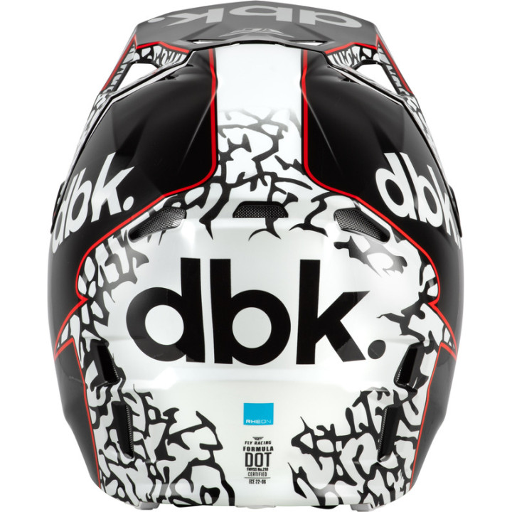 Casque FLY RACING Formula CP Special Edition DBK - noir/blanc/rouge