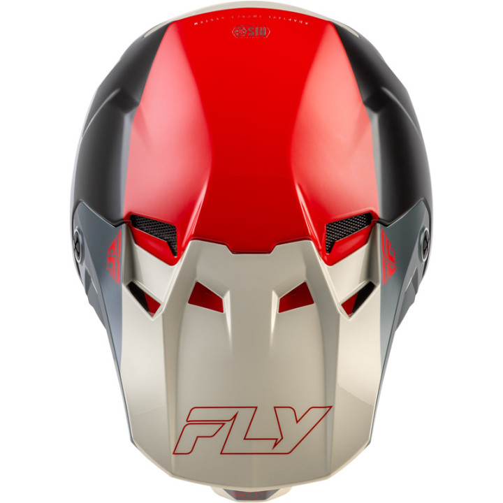 Casque FLY RACING Formula CC Glide - noir/rouge/gris