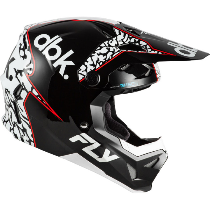 Casque FLY RACING Formula CP Special Edition DBK - noir/blanc/rouge