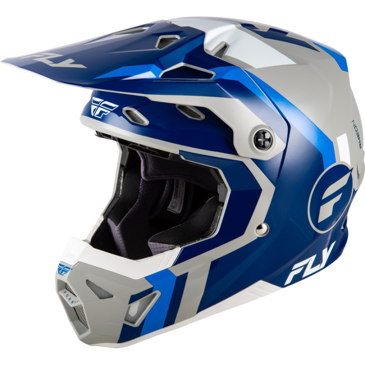 Casque FLY RACING Formula CP Seal - Navy/bleu/gris | Oxmoto